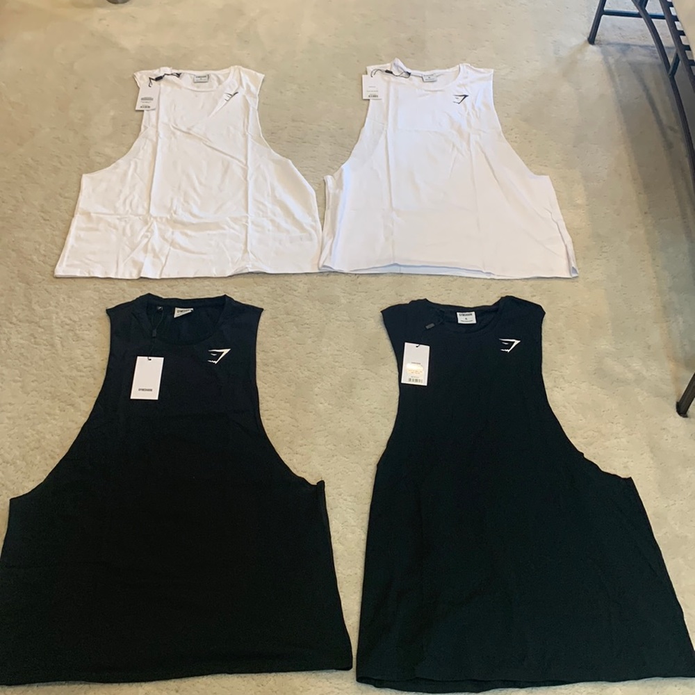 GYM SHARK - Men’s workout tees - XL (runs small) set of 4 BRAND NEW WITH TAG